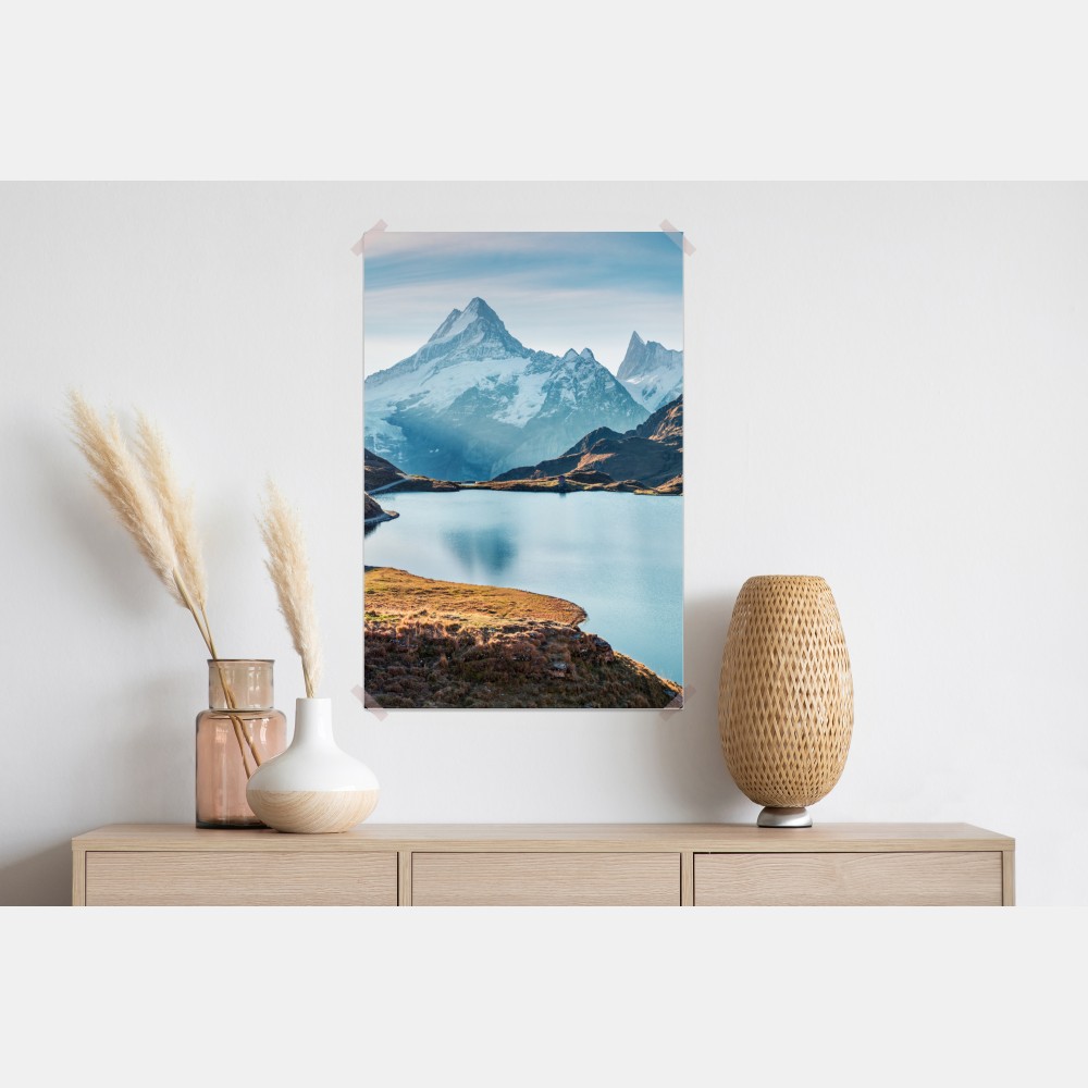 Poster sonnenaufgang über Bachalpsee, Schweizer Alpen – Wallnifity® Poster sonnenaufgang über Bachalpsee, Schweizer Alpen – Wallnifity®