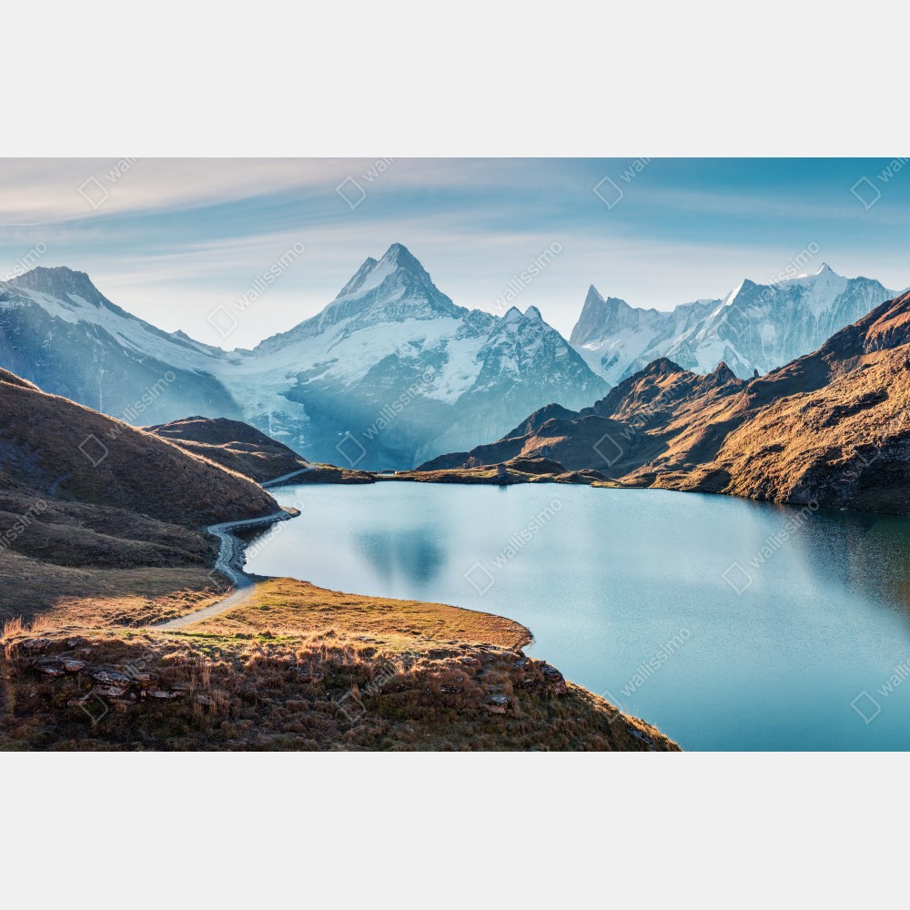 Poster sonnenaufgang über Bachalpsee, Schweizer Alpen – Wallnifity® Poster sonnenaufgang über Bachalpsee, Schweizer Alpen – Wallnifity®
