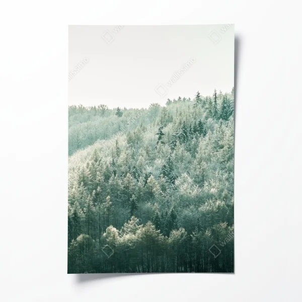 Poster weißer marmor mit goldenen adern – Wallnifity®