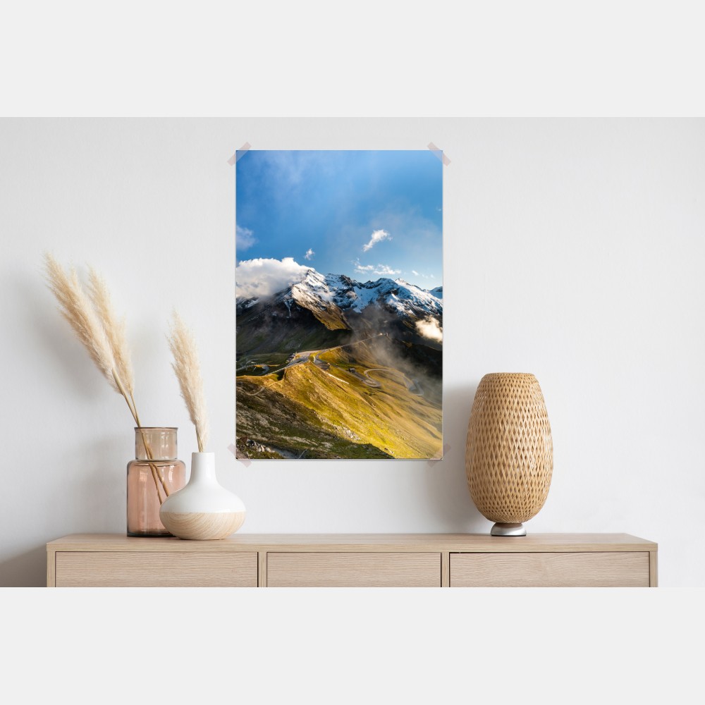 Poster Grossglockner panoramastraße in den Alpen – Wallnifity® Poster Grossglockner panoramastraße in den Alpen – Wallnifity®