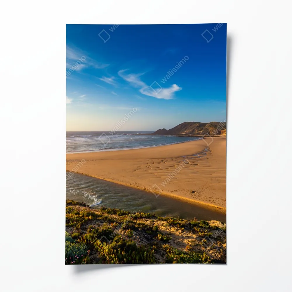 Poster Praia da Amoreira panoramablick – Wallnifity®