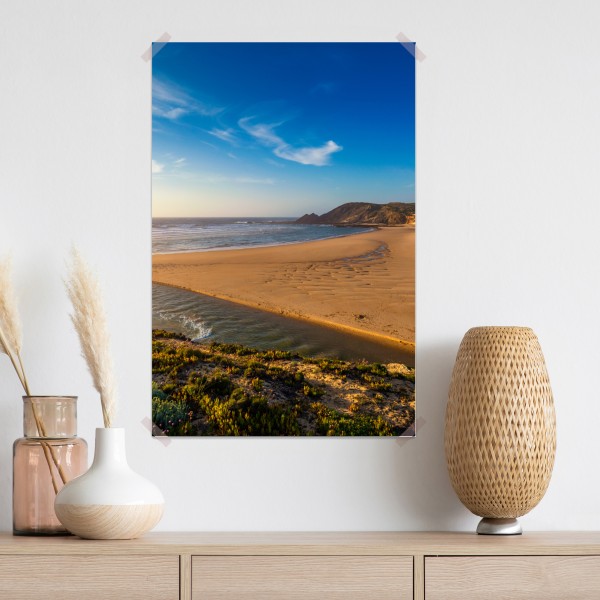 Poster Praia da Amoreira panoramablick – Wallnifity®