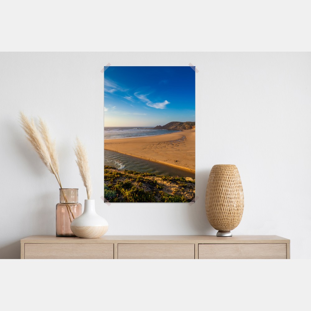 Poster Praia da Amoreira panoramablick – Wallnifity®