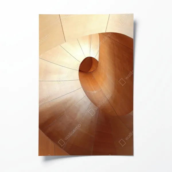 Poster boho aquarell-panda mit federn – Wallnifity®