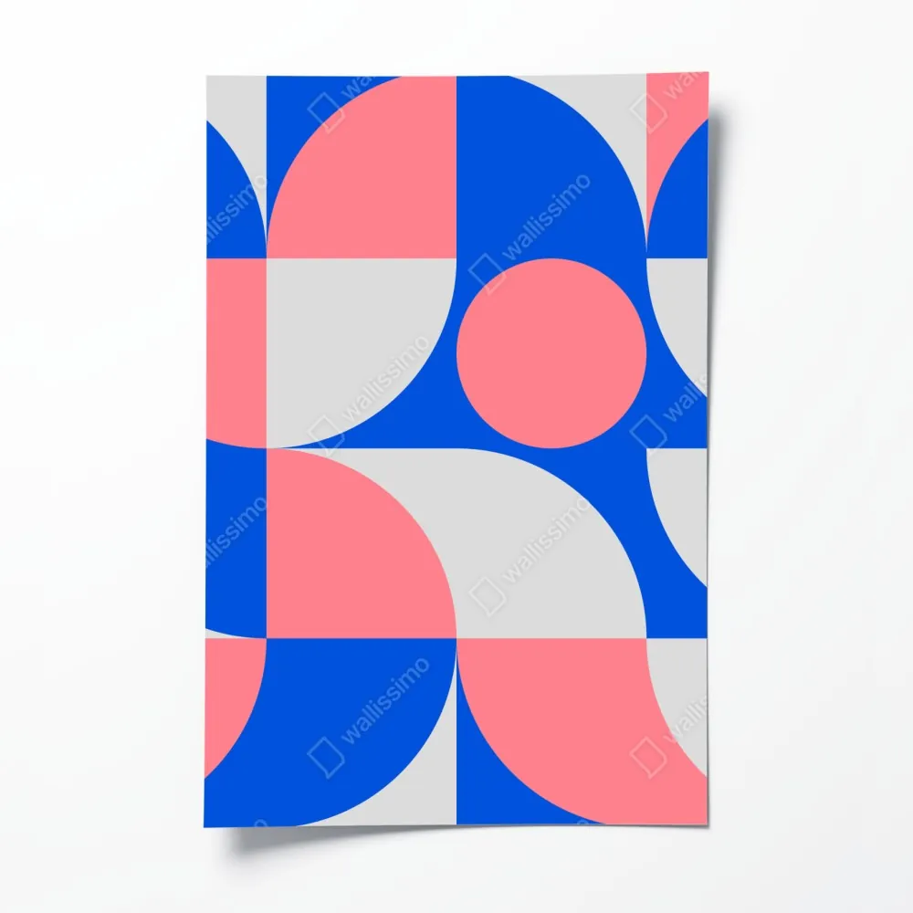 Poster skandinavische geometrische komposition – Wallnifity®