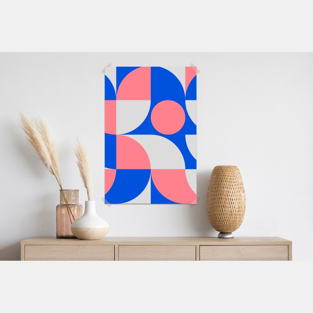 Poster skandinavische geometrische komposition – Wallnifity®