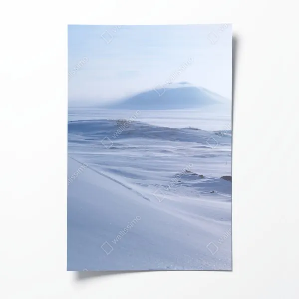 Poster leuchtendes abstraktes wellenmuster – Wallnifity®