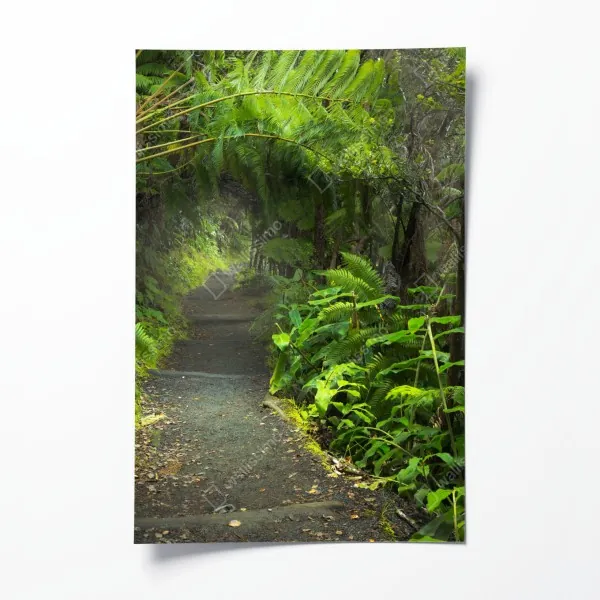 Poster verspieltes rosa flamingo-muster – Wallnifity®