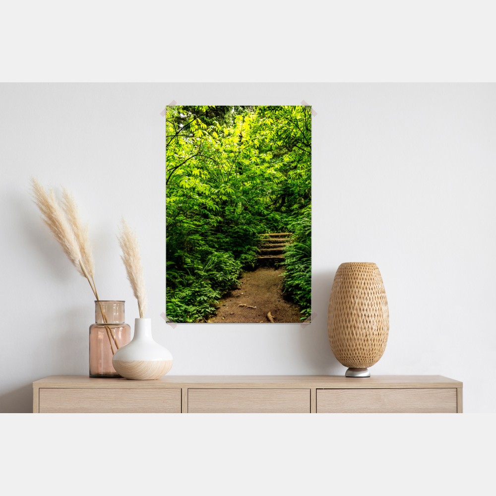 Poster üppiger waldpfad – Wallnifity® Poster üppiger waldpfad – Wallnifity®