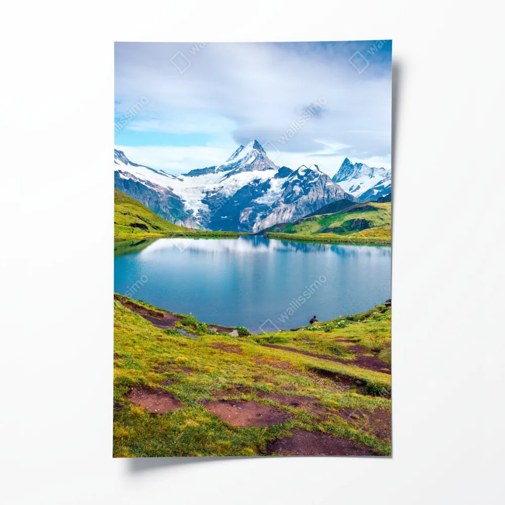 Poster ruhiger morgen am Bachalpsee, Schweiz – Wallnifity® Poster ruhiger morgen am Bachalpsee, Schweiz – Wallnifity®
