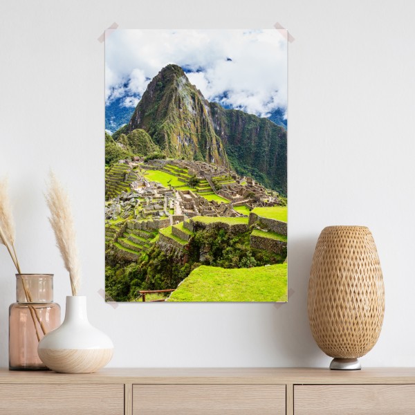 Poster Machu Picchu antike bergterrassen – Wallnifity®