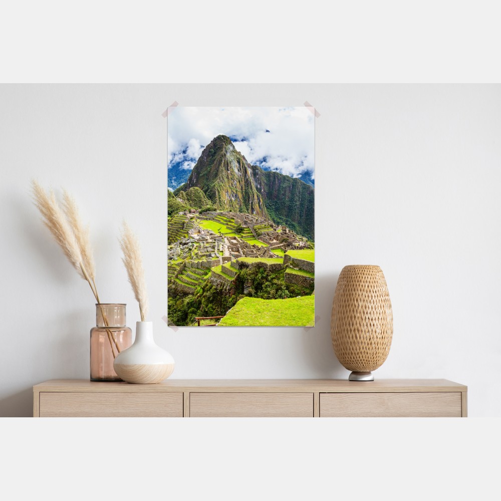 Poster Machu Picchu antike bergterrassen – Wallnifity®