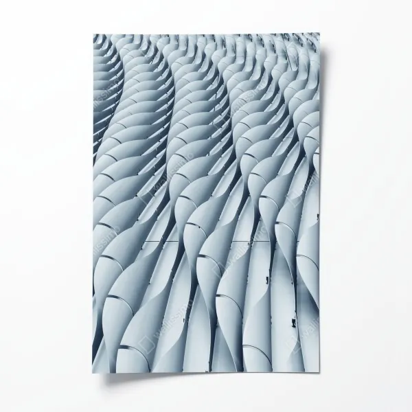 Poster zeitloses schwarz-weiß geometrisches muster – Wallnifity®