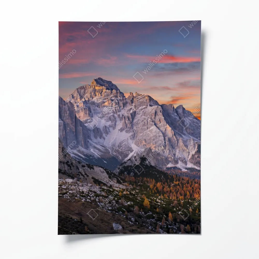 Poster majestätischer herbstlicher sonnenuntergang in den bergen – Wallnifity® Poster majestätischer herbstlicher sonnenuntergang in den bergen – Wallnifity®