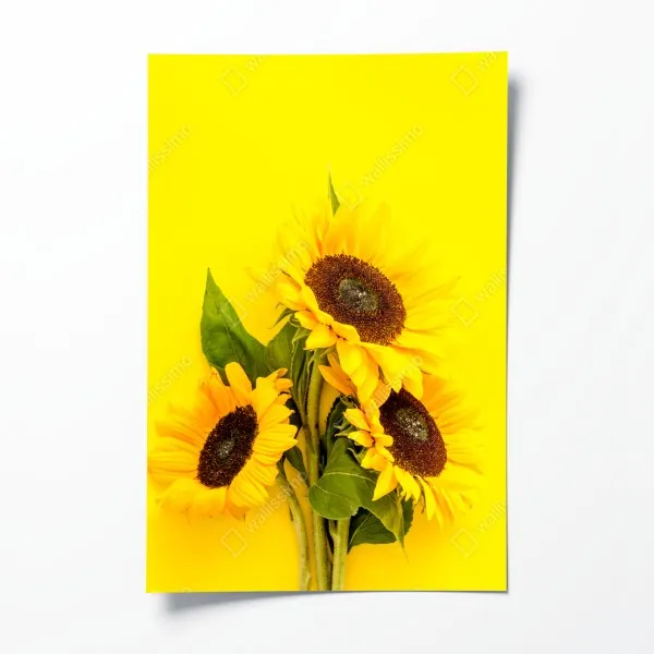 Poster tropische orchideen in aquarell und palmblättern – Wallnifity®