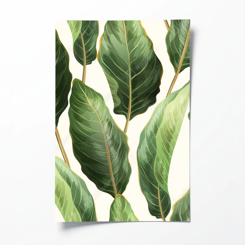 Poster tropisches bananenblattmuster – Wallnifity® Poster tropisches bananenblattmuster – Wallnifity®