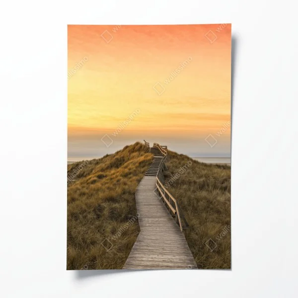 Poster tropische blätter und blüten – Wallnifity®