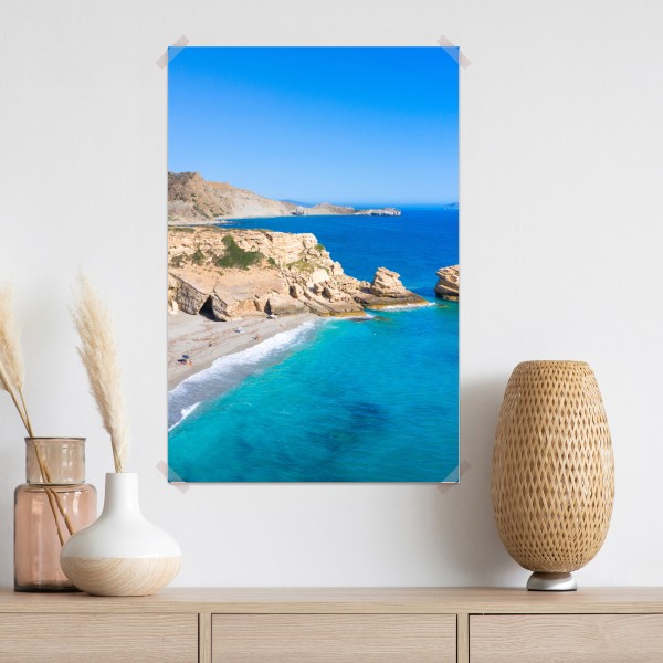 Poster türkisfarbene küstenoase – Wallnifity® Poster türkisfarbene küstenoase – Wallnifity®