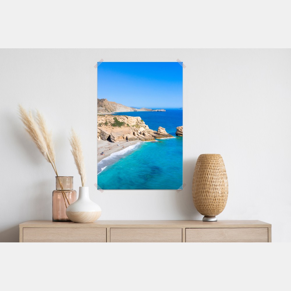 Poster türkisfarbene küstenoase – Wallnifity® Poster türkisfarbene küstenoase – Wallnifity®