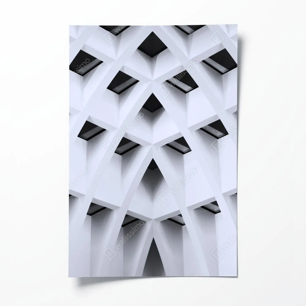 Poster geometrisches gewölbtes deckenmuster – Wallnifity® Poster geometrisches gewölbtes deckenmuster – Wallnifity®