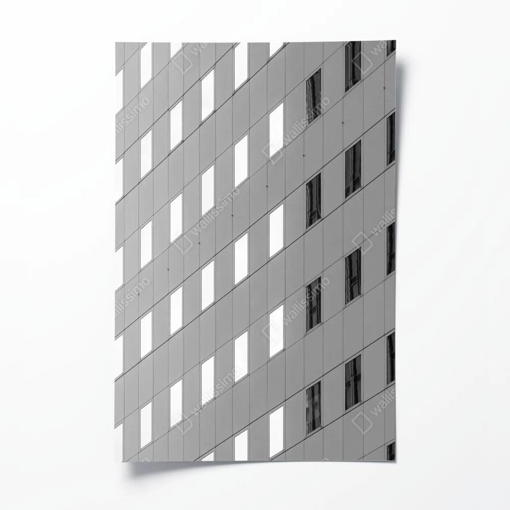 Poster minimalistische fassadenstruktur mit geometrischem muster – Wallnifity® Poster minimalistische fassadenstruktur mit geometrischem muster – Wallnifity®