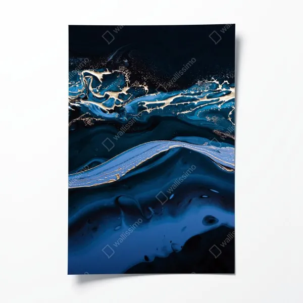 Poster tropische orchideen in aquarell und palmblättern – Wallnifity®