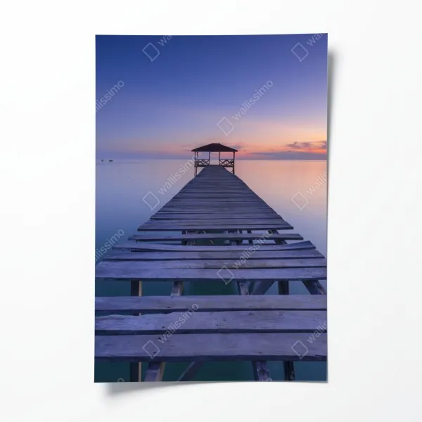 Poster monochromes blumenmuster – Wallnifity®