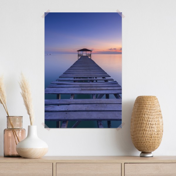 Poster ruhiger steg bei sonnenuntergang – Wallnifity® Poster ruhiger steg bei sonnenuntergang – Wallnifity®