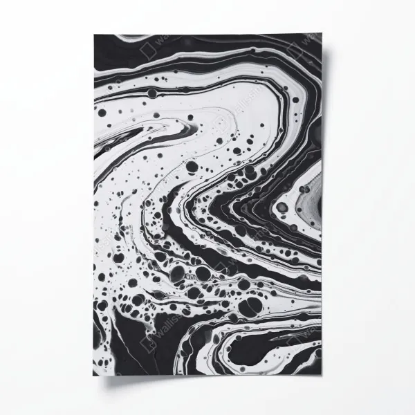 Poster verspieltes rosa flamingo-muster – Wallnifity®