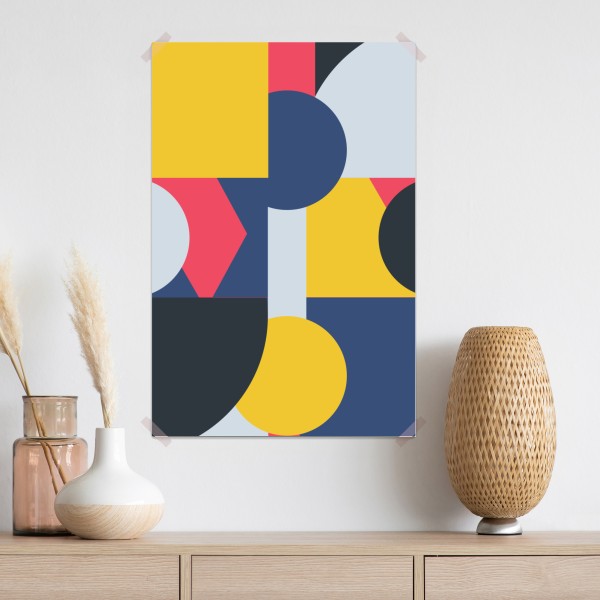 Poster lebendige geometrische komposition – Wallnifity® Poster lebendige geometrische komposition – Wallnifity®