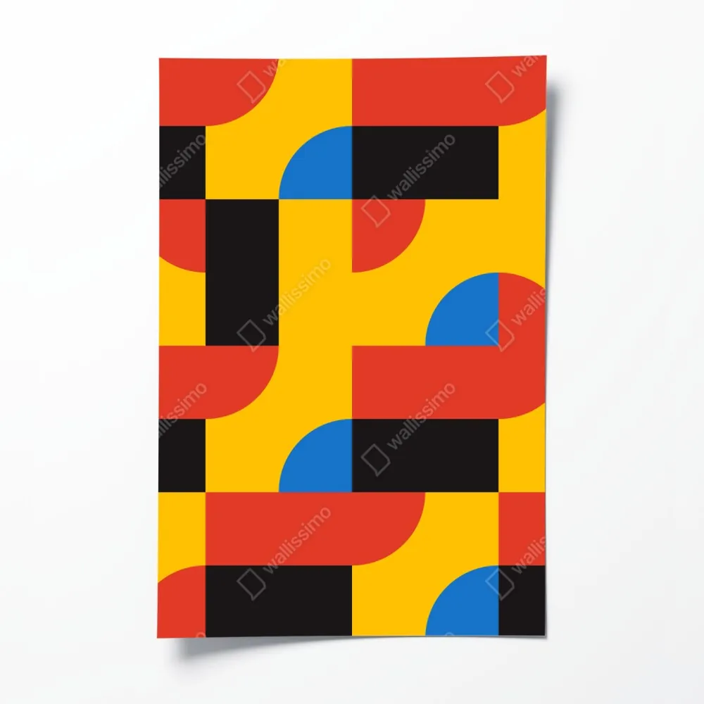 Poster kräftiges geometrisches muster für die wand – Wallnifity® Poster kräftiges geometrisches muster für die wand – Wallnifity®