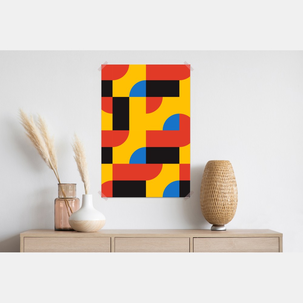 Poster kräftiges geometrisches muster für die wand – Wallnifity® Poster kräftiges geometrisches muster für die wand – Wallnifity®