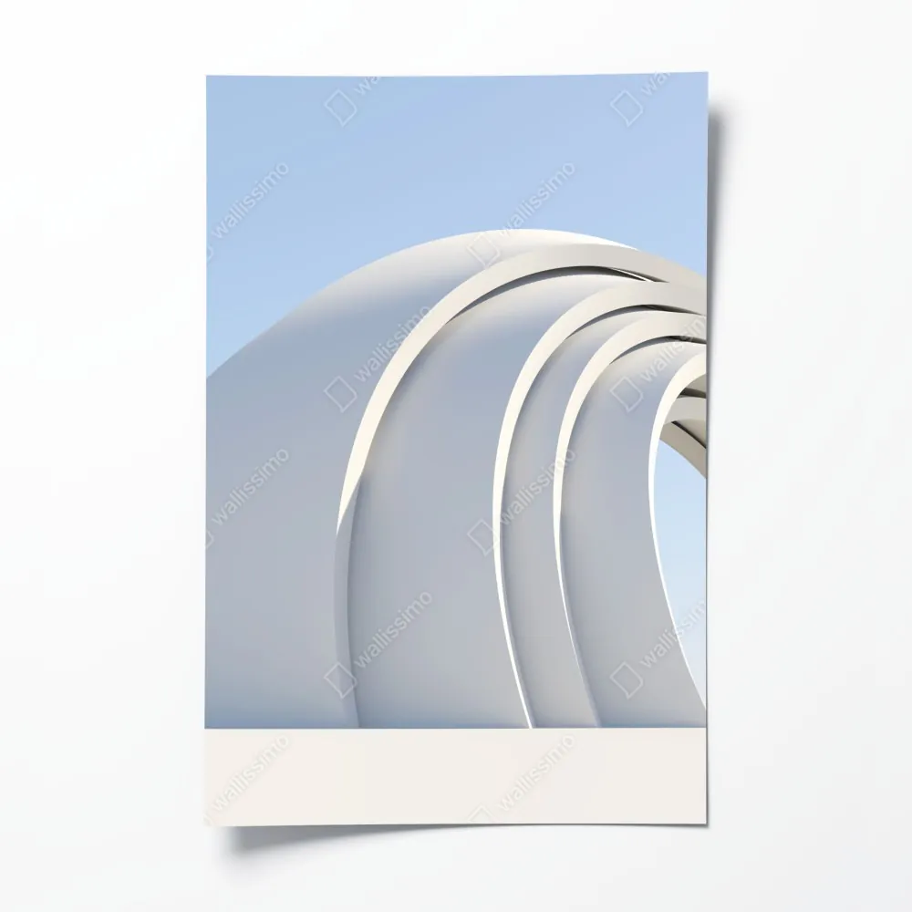 Poster minimalistische bogenskulptur – Wallnifity® Poster minimalistische bogenskulptur – Wallnifity®