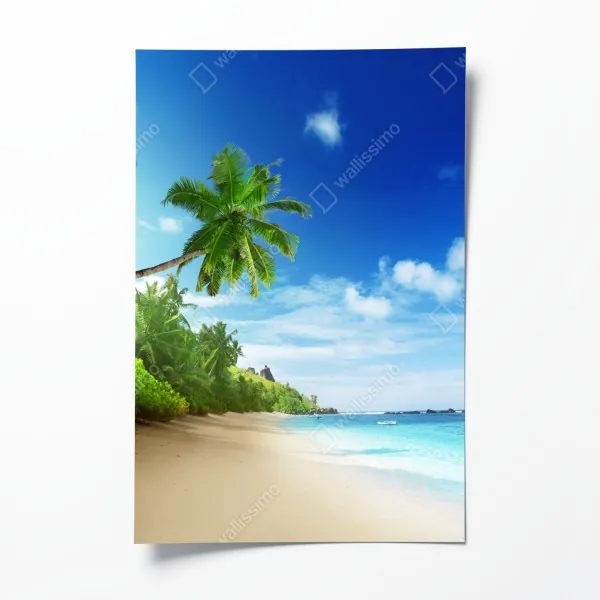 Poster nahaufnahme sonnenblumen- und dahlienstrauß – Wallnifity®