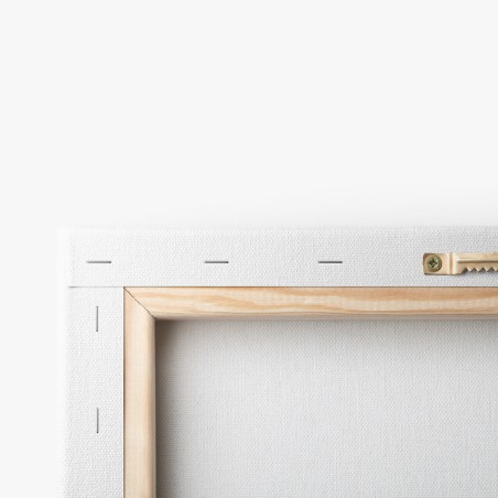 Rückseite des Bildes – Musterleinwand